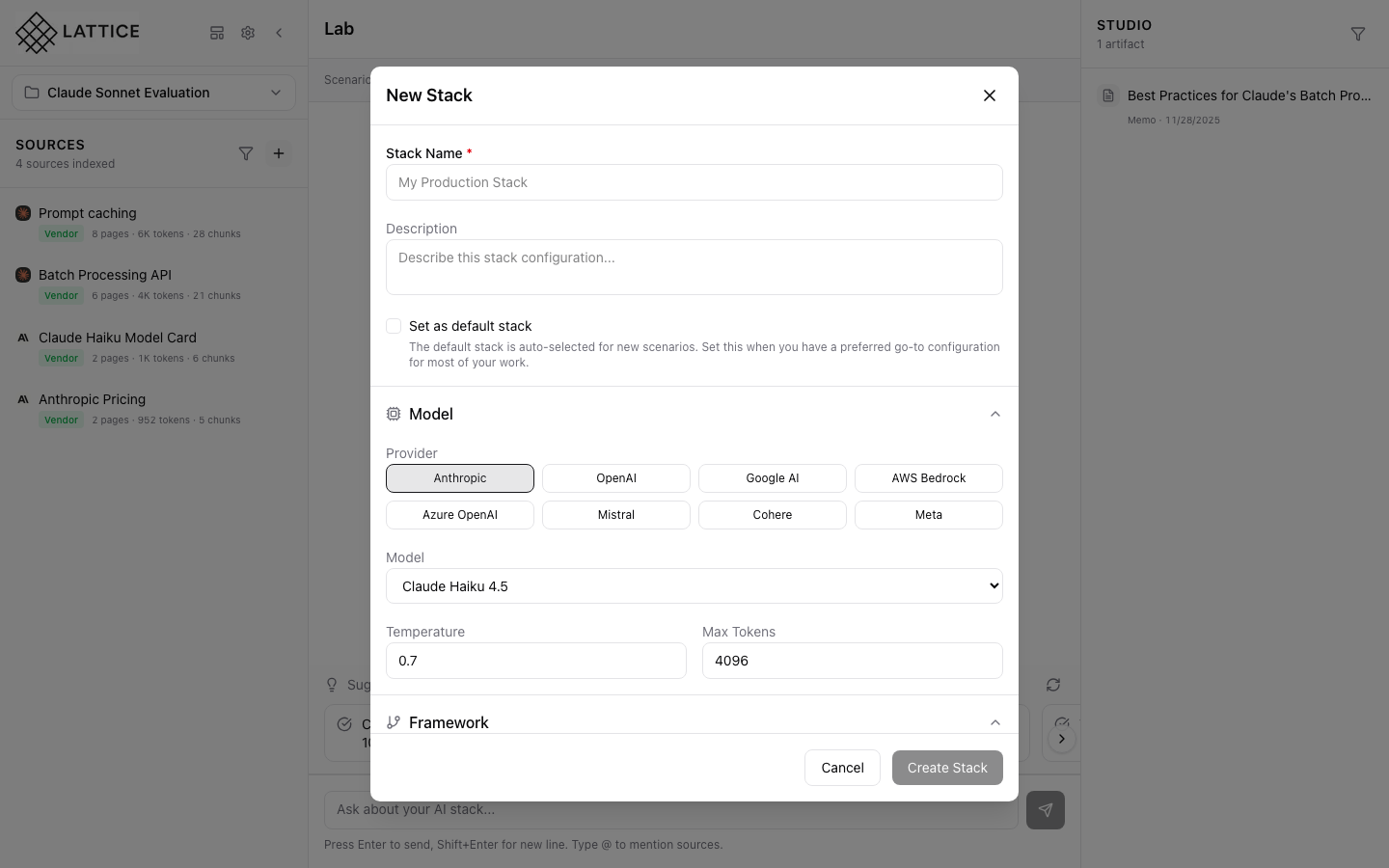 Stacks - Infrastructure Config
